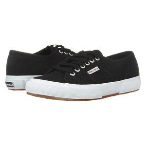 SUPERGA | 2750 COTU Classic Black & White Lace Up Shoes Sneakers EU 40 US 9